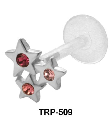 Triple Star Shaped Tragus Piercing TRP-509 