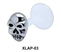 Skull External Labrets Piercing XLAP-03