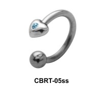 Little Heart Circular Barbells Face Piercing CBRT-05ss