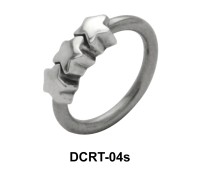 Triple Star Belly Piercing Ring DCRT-04s