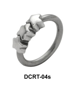 Triple Star Belly Piercing Ring DCRT-04s
