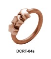 Triple Star Belly Piercing Ring DCRT-04s