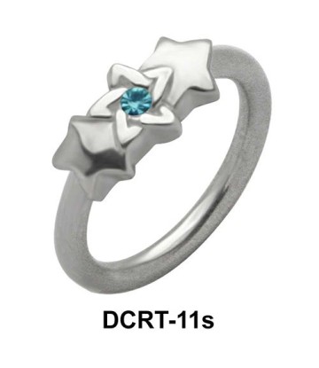 Stone Starred Belly Piercing Ring DCRT-11s