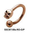 Skull Circular Barbells CBRT-08s