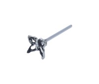 Butterfly Silver Straight Nose Stud NSKA-1339