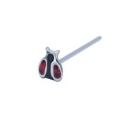 Ladybug Silver Straight Nose Stud NSKA-1341