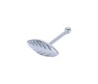 Leaf Shaped Silver Bone Nose Stud NSKD-1345