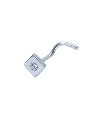 Silver Curved Nose Stud NSKB-1348