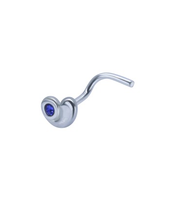 Silver Curved Nose Stud NSKB-1350