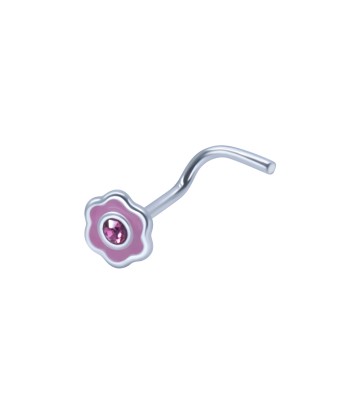 Silver Curved Nose Stud NSKB-1369