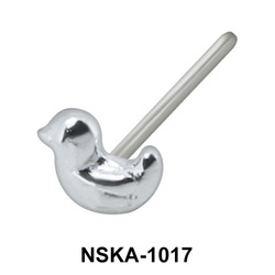 Duck Silver Straight Nose Stud NSKA-1017