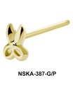 Scissors Silver Straight Nose Stud NSKA-387