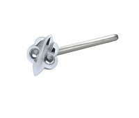 Interesting Design Silver Straight Nose Stud NSKA-654