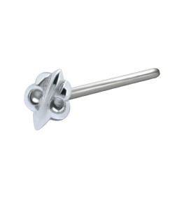 Interesting Design Silver Straight Nose Stud NSKA-654