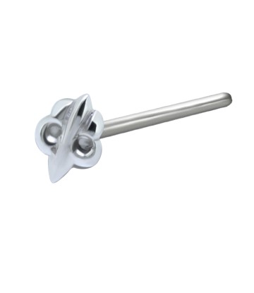 Interesting Design Silver Straight Nose Stud NSKA-654