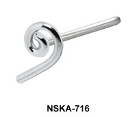 Comma Shaped Silver Nose Stud NSKA-716