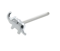 Elephant Shaped Silver Straight Nose Stud NSKA-856