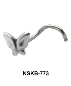 Modified Butterfly Curved Nose Stud NSKB-773