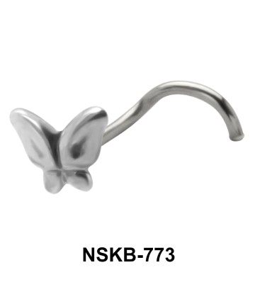 Modified Butterfly Curved Nose Stud NSKB-773