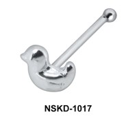 Duck Silver Bone Nose Stud NSKD-1017