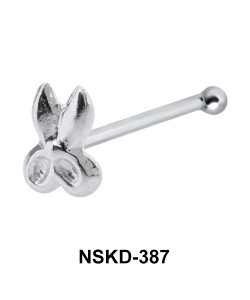 Scissors Silver Bone Nose Stud NSKD-387