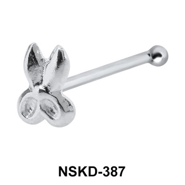 Scissors Silver Bone Nose Stud NSKD-387
