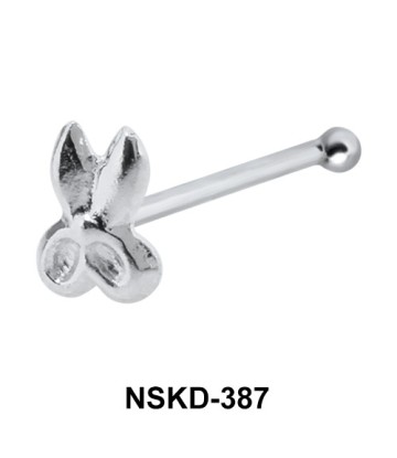 Scissors Silver Bone Nose Stud NSKD-387