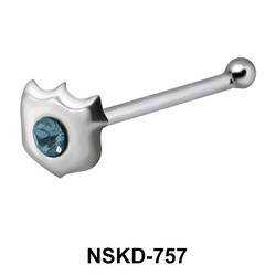 Creative Design Silver Bone Nose Stud NSKD-757