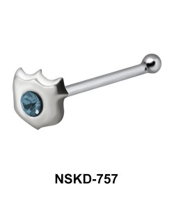 Creative Design Silver Bone Nose Stud NSKD-757