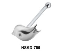 Bird Silver Bone Nose Stud NSKD-759