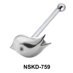 Bird Silver Bone Nose Stud NSKD-759