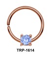 Round CZ Cartilage Tragus Piercing TRP-1614