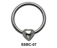 Shiny Heart Closure Rings Mini Attachments SSBC-07