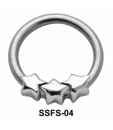3 stars Face Closure Ring SSFS-04