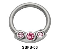 Multistoned Face Closure Ring SSFS-06