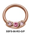 Multistoned Face Closure Ring SSFS-06