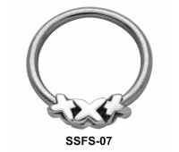 Triple X Face Closure Ring SSFS-07