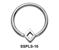 Hollow Diamond Closure Rings Mini Attachments SSPLS-16