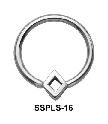 Hollow Diamond Closure Rings Mini Attachments SSPLS-16