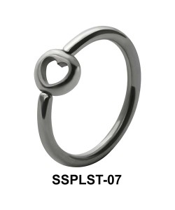 Hollow Heart Closure Rings Mini Attachments SSPLST-07