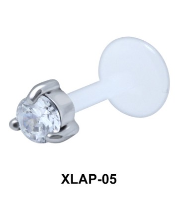Round CZ External Labrets Piercing XLAP-05
