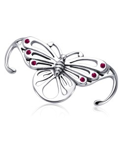 Stone Set Butterfly Jeweled Arm Band JAB-14