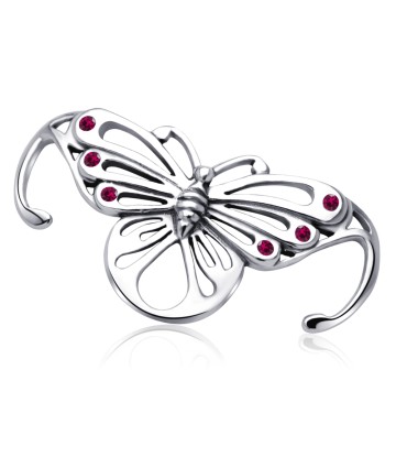 Stone Set Butterfly Jeweled Arm Band JAB-14