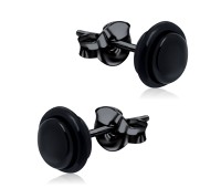 Black Surgical Steel Earring KSE-2004-BK