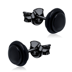 Black Surgical Steel Earring KSE-2004-BK