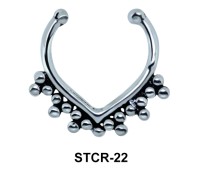 Basil Leaf Septum Clip Ring STCR-22