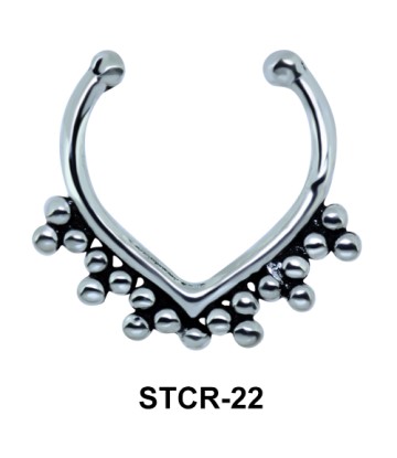 Basil Leaf Septum Clip Ring STCR-22