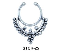 Indian Shape Septum Clip Ring STCR-25