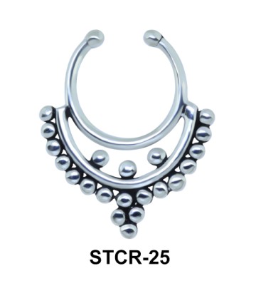 Indian Shape Septum Clip Ring STCR-25