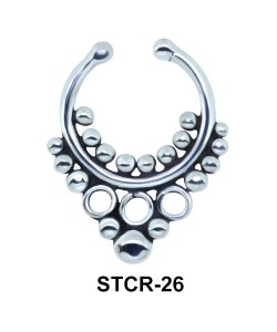 Indian Shape Septum Clip Ring STCR-26